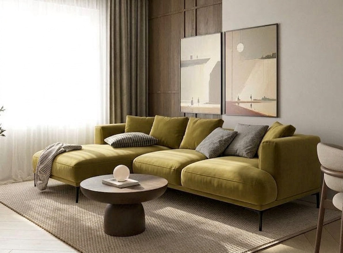 Бежевый диван